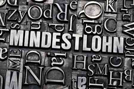 Schriftzug Mindestlohn